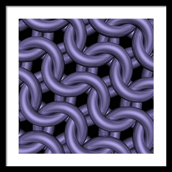 Royal Orchid Maille Framed Print