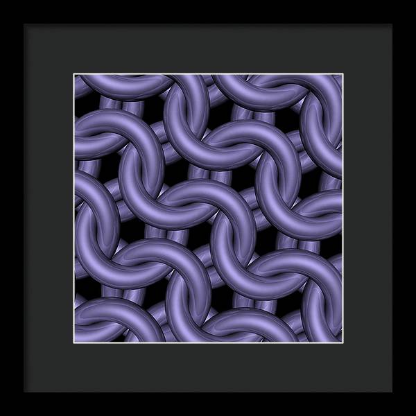 Royal Orchid Maille Framed Print