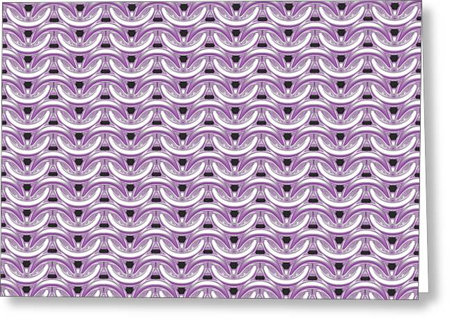 Silver Pink Maille Greeting Card