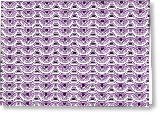Silver Pink Maille Greeting Card