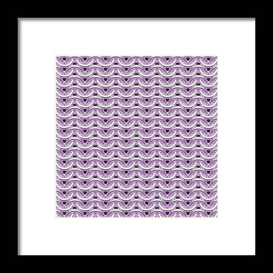 Silver Pink Maille Framed Print