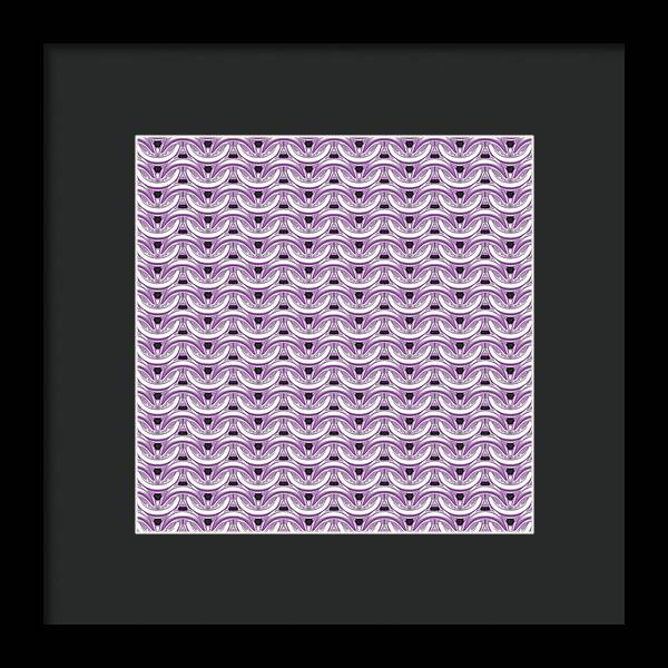 Silver Pink Maille Framed Print