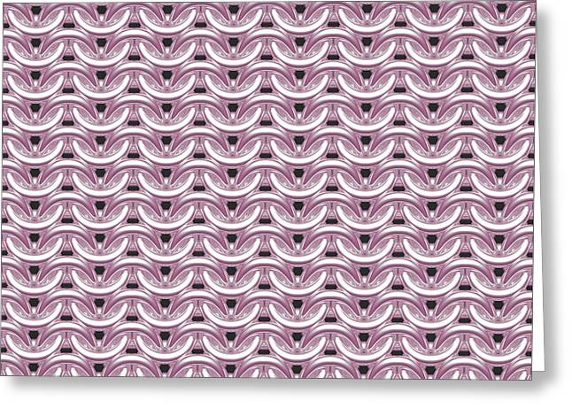 Silver Rose Maille Greeting Card