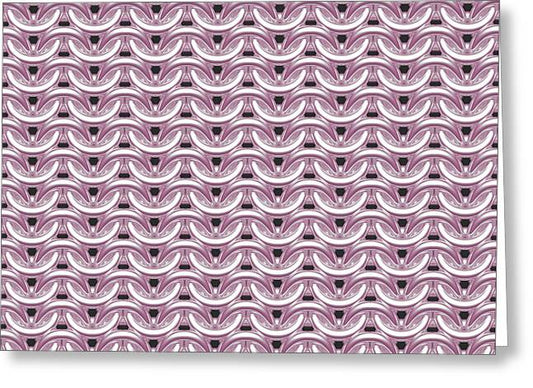 Silver Rose Maille Greeting Card