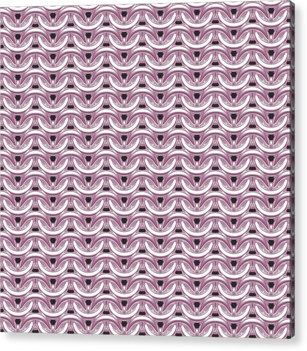 Silver Rose Maille Acrylic Print