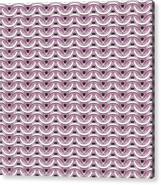 Silver Rose Maille Acrylic Print