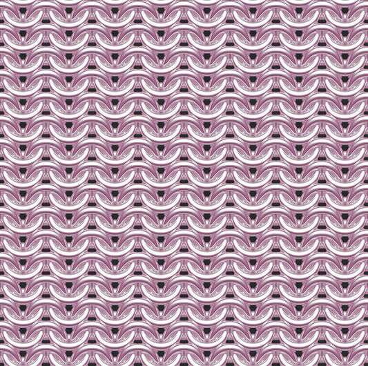 Silver Rose Maille Art Print