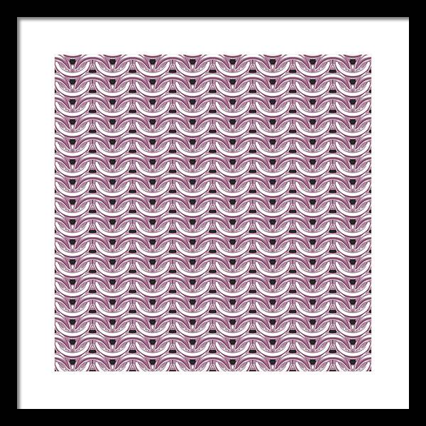 Silver Rose Maille Framed Print