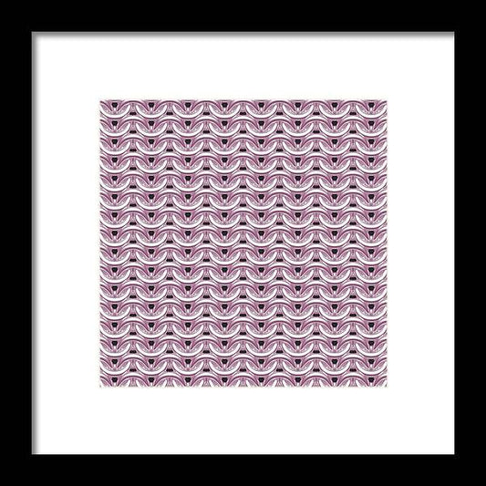 Silver Rose Maille Framed Print