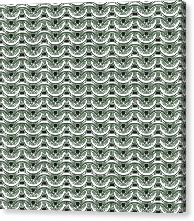 Silver Sage Maille Canvas Print