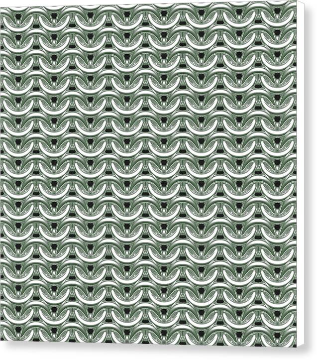 Silver Sage Maille Canvas Print