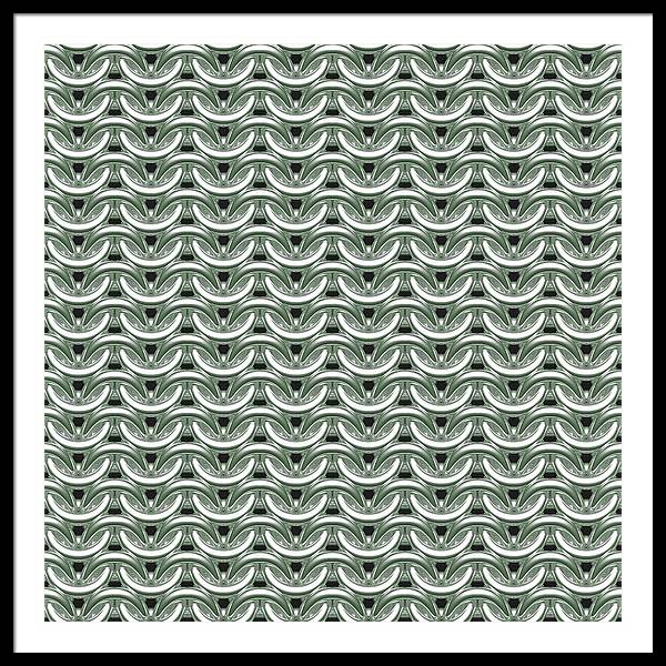 Silver Sage Maille Framed Print