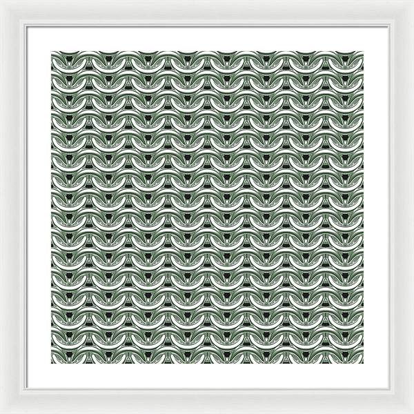 Silver Sage Maille Framed Print