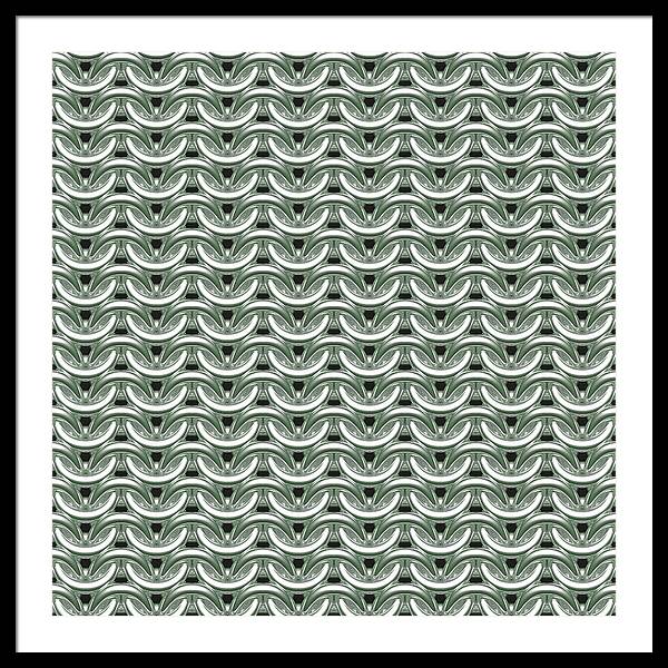 Silver Sage Maille Framed Print