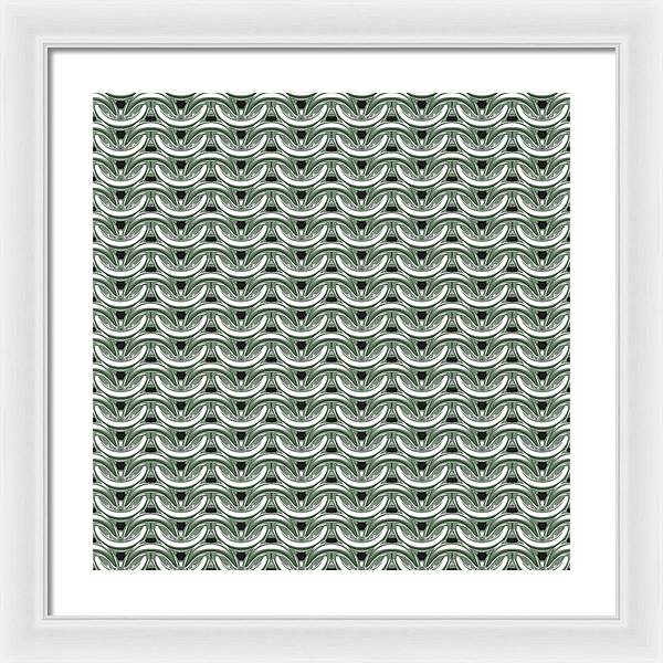 Silver Sage Maille Framed Print