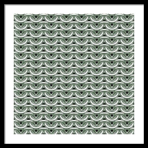 Silver Sage Maille Framed Print