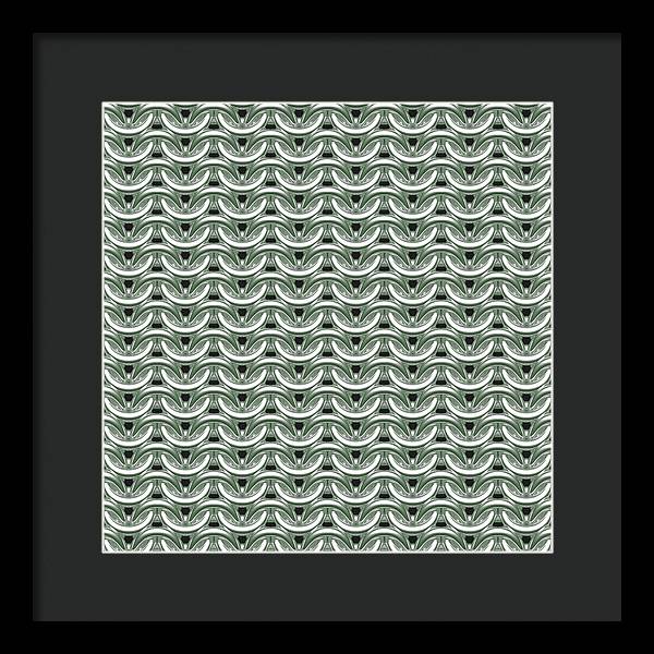 Silver Sage Maille Framed Print