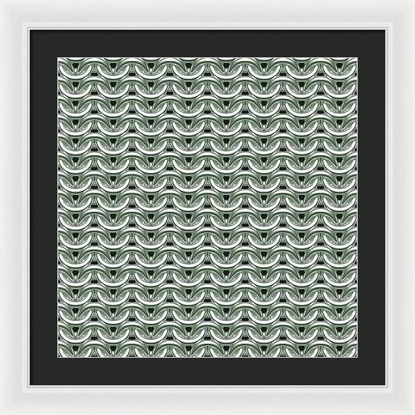 Silver Sage Maille Framed Print