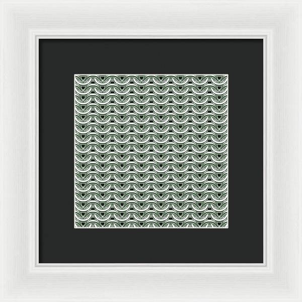 Silver Sage Maille Framed Print