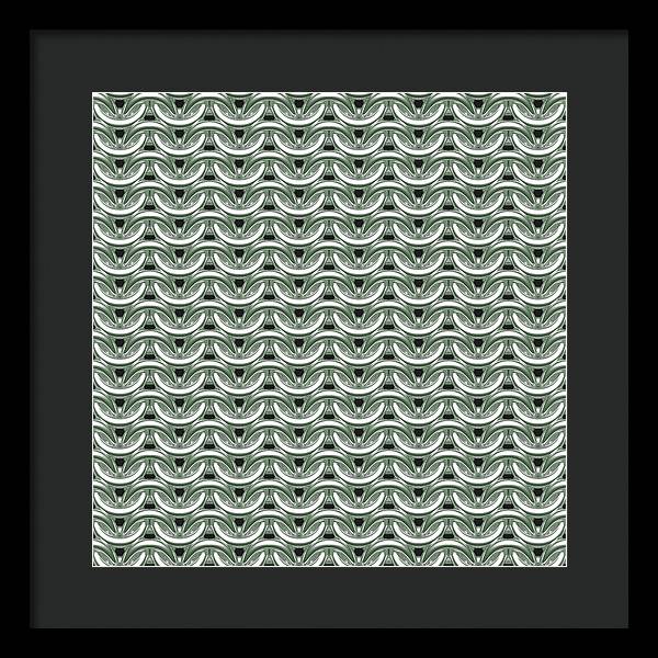 Silver Sage Maille Framed Print