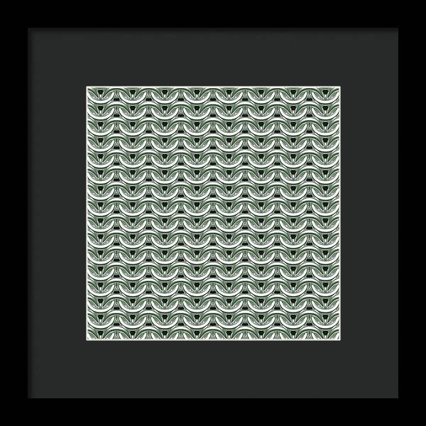 Silver Sage Maille Framed Print