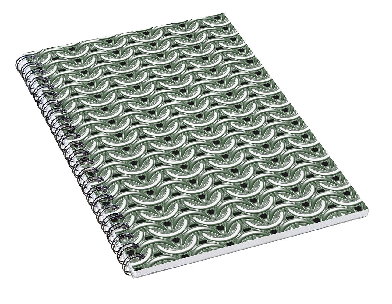 Silver Sage Maille Spiral Notebook