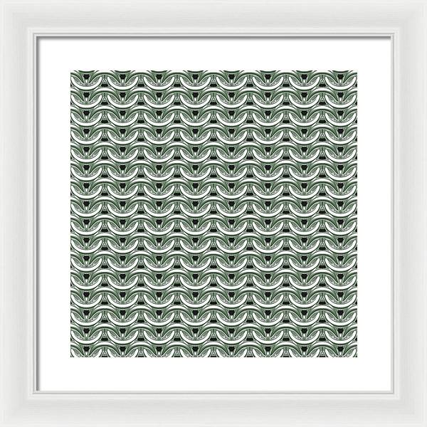 Silver Sage Maille Framed Print