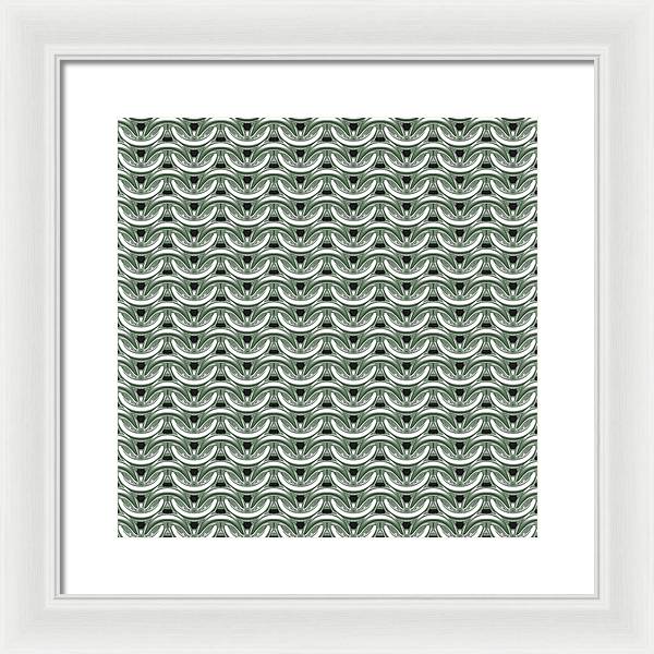 Silver Sage Maille Framed Print