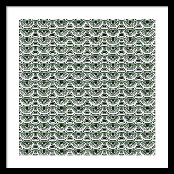 Silver Sage Maille Framed Print