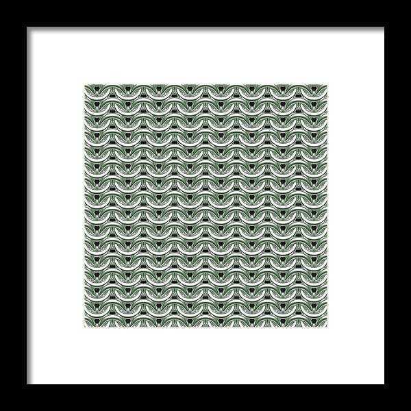 Silver Sage Maille Framed Print