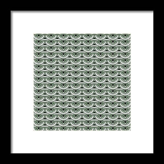 Silver Sage Maille Framed Print