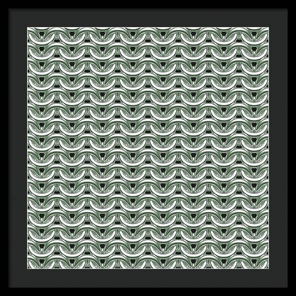 Silver Sage Maille Framed Print