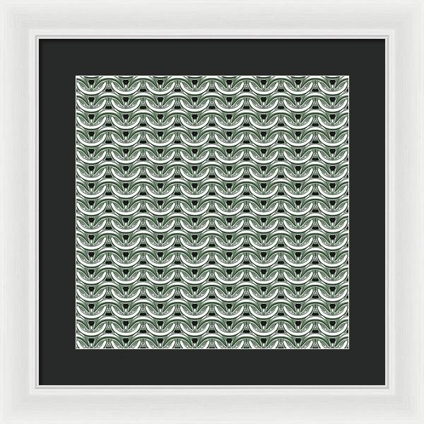 Silver Sage Maille Framed Print