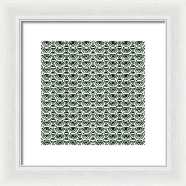 Silver Sage Maille Framed Print