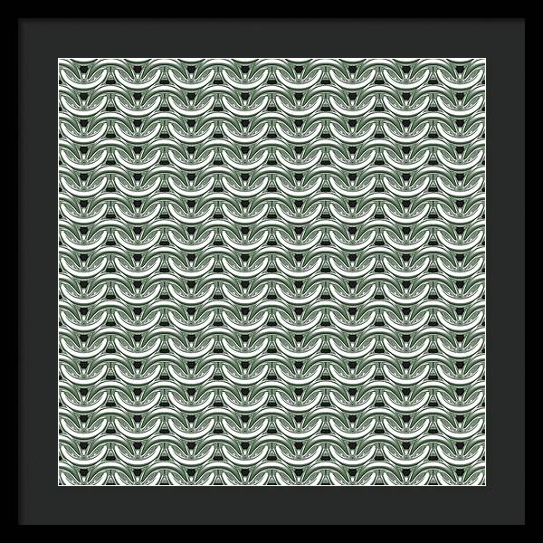 Silver Sage Maille Framed Print