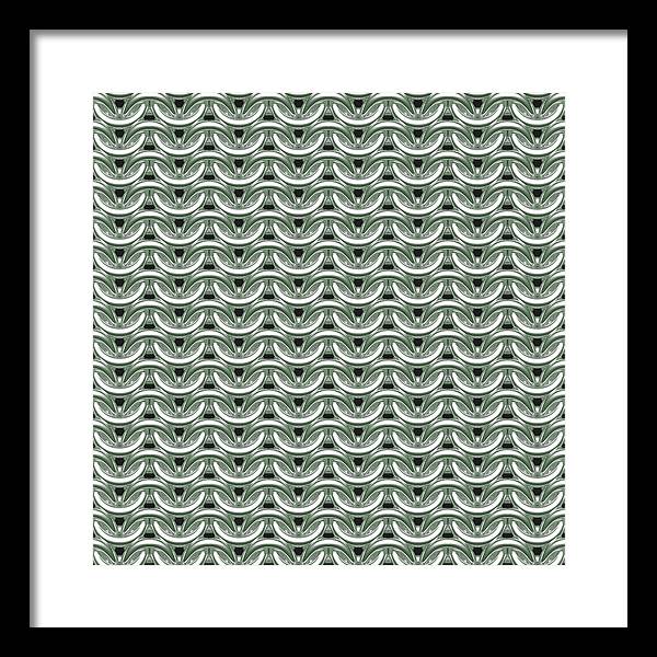 Silver Sage Maille Framed Print