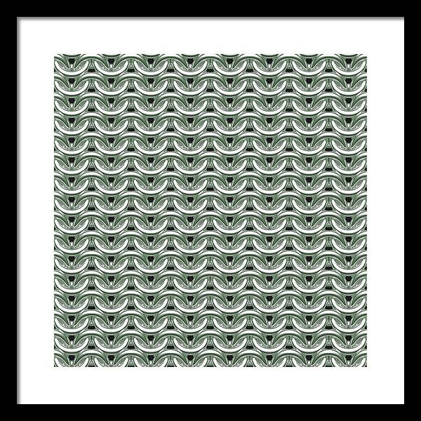 Silver Sage Maille Framed Print