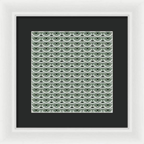 Silver Sage Maille Framed Print