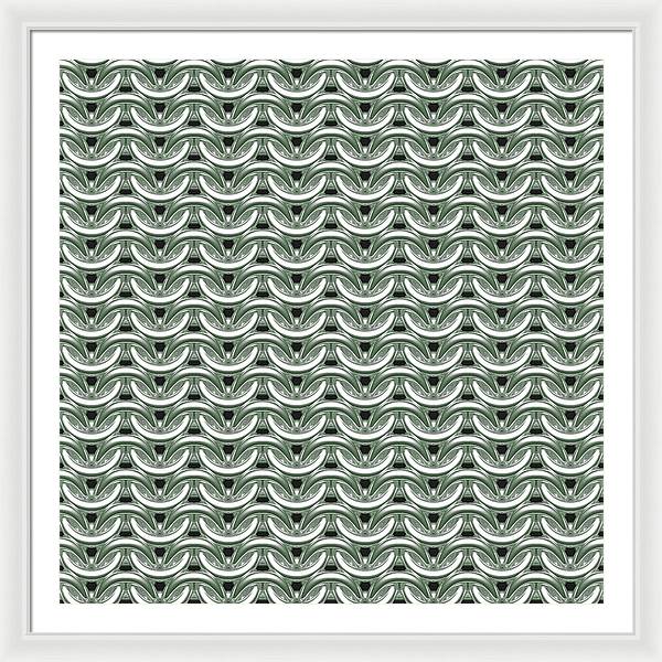 Silver Sage Maille Framed Print