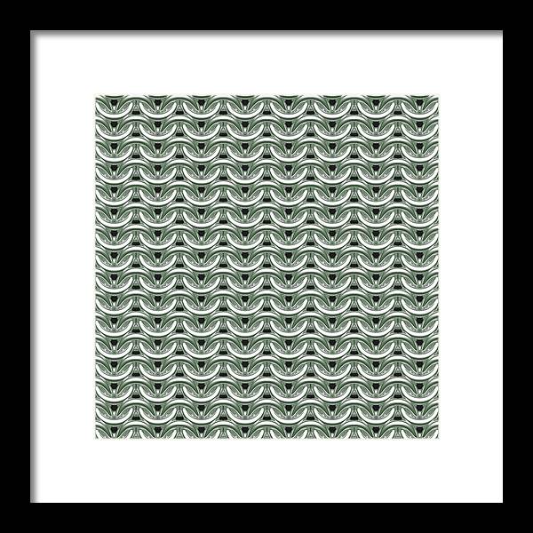 Silver Sage Maille Framed Print