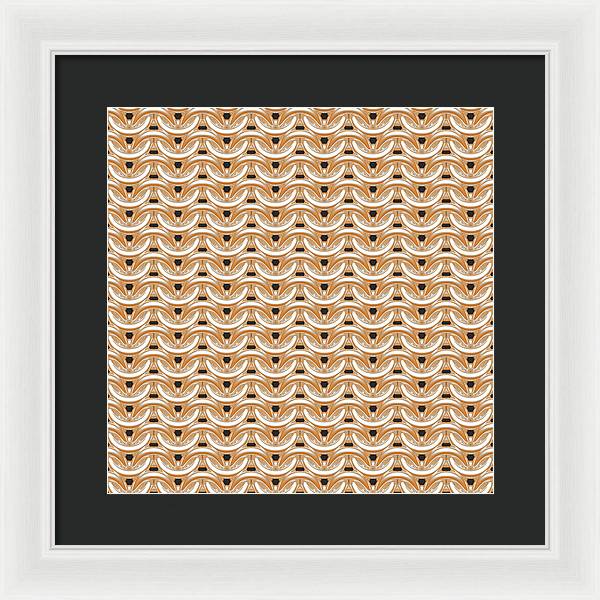 Sunkissed Maille Framed Print