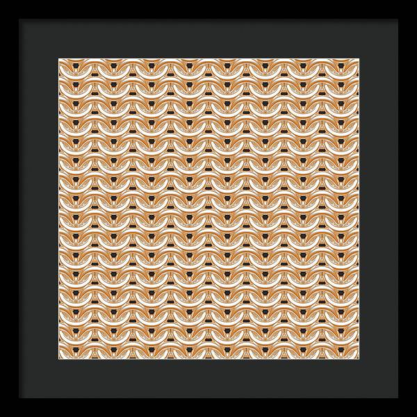 Sunkissed Maille Framed Print