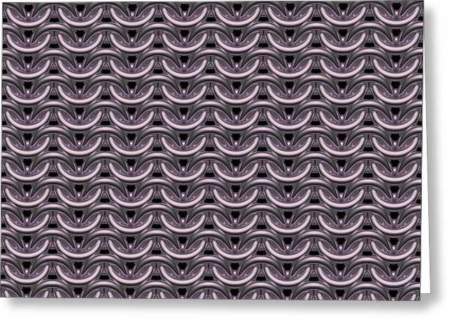 Tarnished Silver Maille Greeting Card