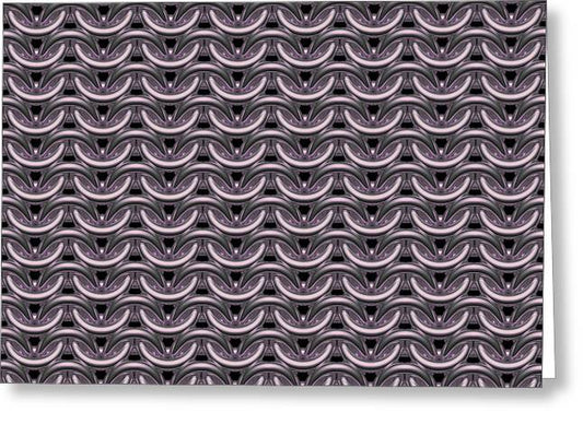 Tarnished Silver Maille Greeting Card