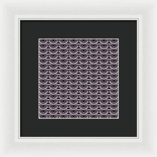 Tarnished Silver Maille Framed Print