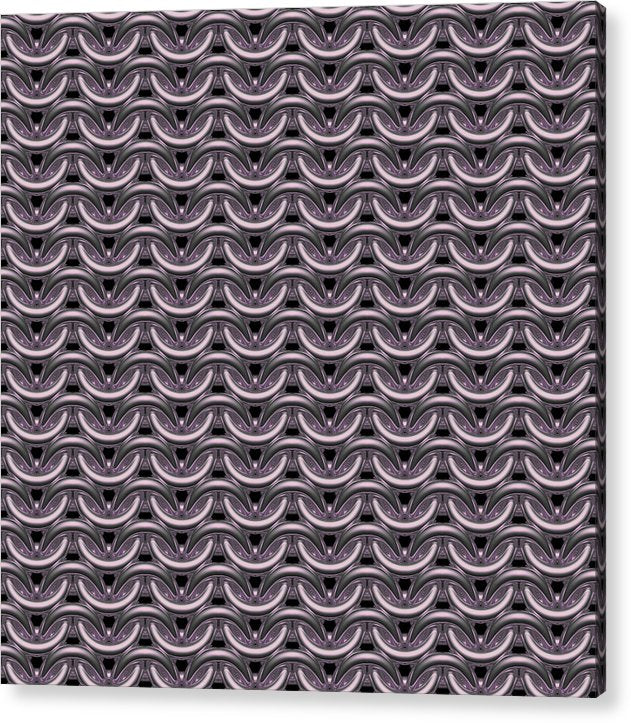 Tarnished Silver Maille Acrylic Print