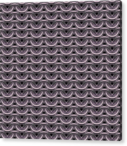 Tarnished Silver Maille Acrylic Print