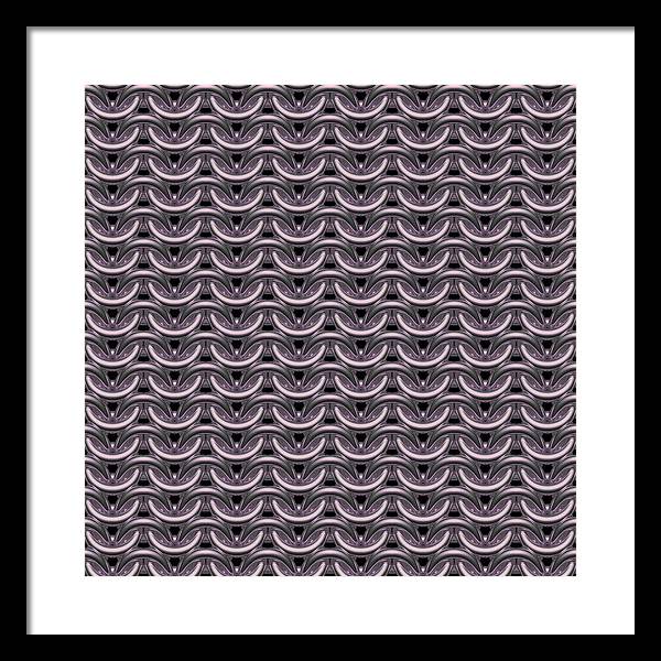 Tarnished Silver Maille Framed Print