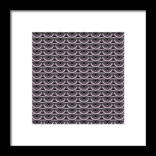 Tarnished Silver Maille Framed Print