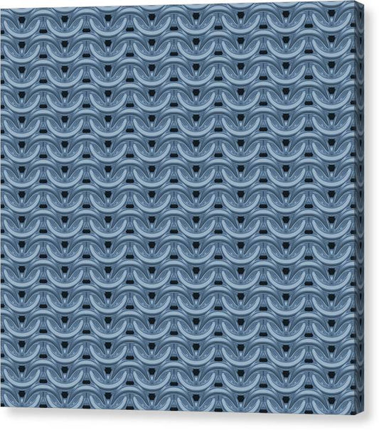 Twilight Blue Maille Canvas Print